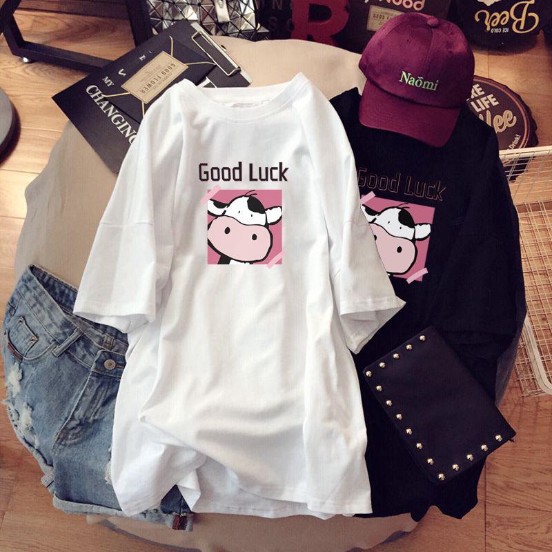 Maternity Summer Short-Sleeve Cotton T-Shirt - Fashionable Loose Fit Mid-Length Top for Expecting Moms (2023)