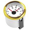 2in Universal Uhr Messgerät Instrument 0-12 Betriebsstundenzähler Rote Hintergrundbeleuchtung 12V 24V für Auto Boot Yacht Motorrad Weißes Zifferblatt Gold