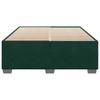 Bed Frame without Mattress Dark Green 140 x 190 cm Velvet