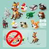 Lele Brother Building Blocks Cute Farm Animals Pets Pig Donkey Dog Rooster Duck Lizard MOC City Scene Assembled DIY Bricks