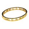 New Simple Korean Style Fashionable Roman Numeral Titanium Steel Bracelet Hollow Bracelet Couple Bracelet