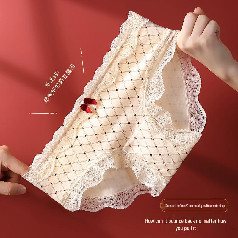 Yuzhaolin Women's Lucky Red Briefs 5-Pack