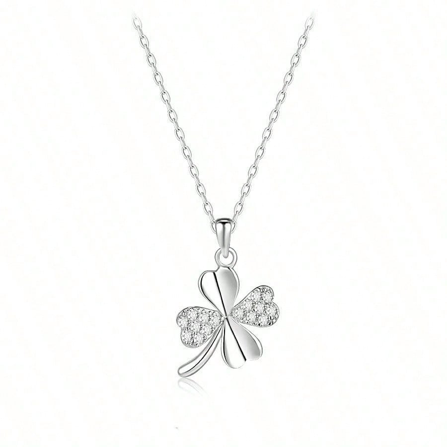 Lucky Clover Pendant Necklace Women's Light Luxury Niche Pendant Fashion Temperament Diamond Clavicle Chain