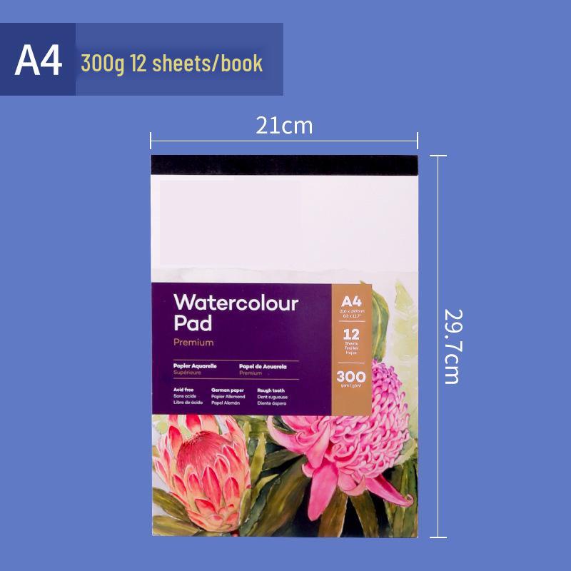 Aquarell-Skizzenbuch, mittlere Körnung, 300g - Perfekt für Schüler und Künstler