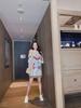 Street Celebrity Sequin Summer T-Shirt - Loose Fit, Short Sleeve, White