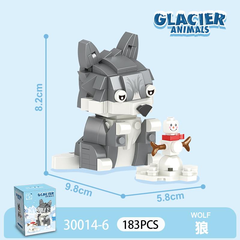 New Cartoon Animals Small Particle Building Blocks Models Toys Ocean&Birds Mini Bricks Toys Kids Gifts Blind Box Christmas