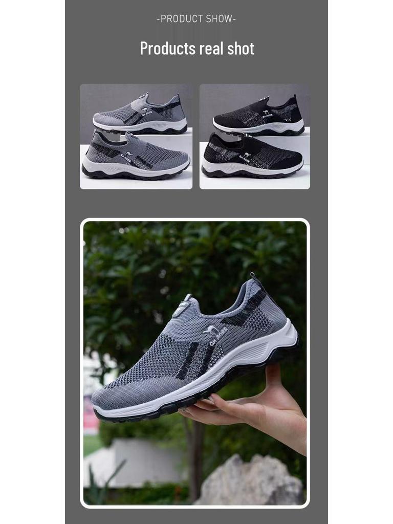 2025 Summer Men's Breathable Mesh Slip-Resistant Casual Walking Shoes