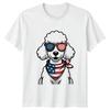 Patriotic USA Poodle Unisex T Shirt 4th Of July Gift