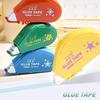 4pcs Dots Liner Glue Tape Cartoon Design Mini Portable Safe Use Double-side Adhesive for Album Diary School