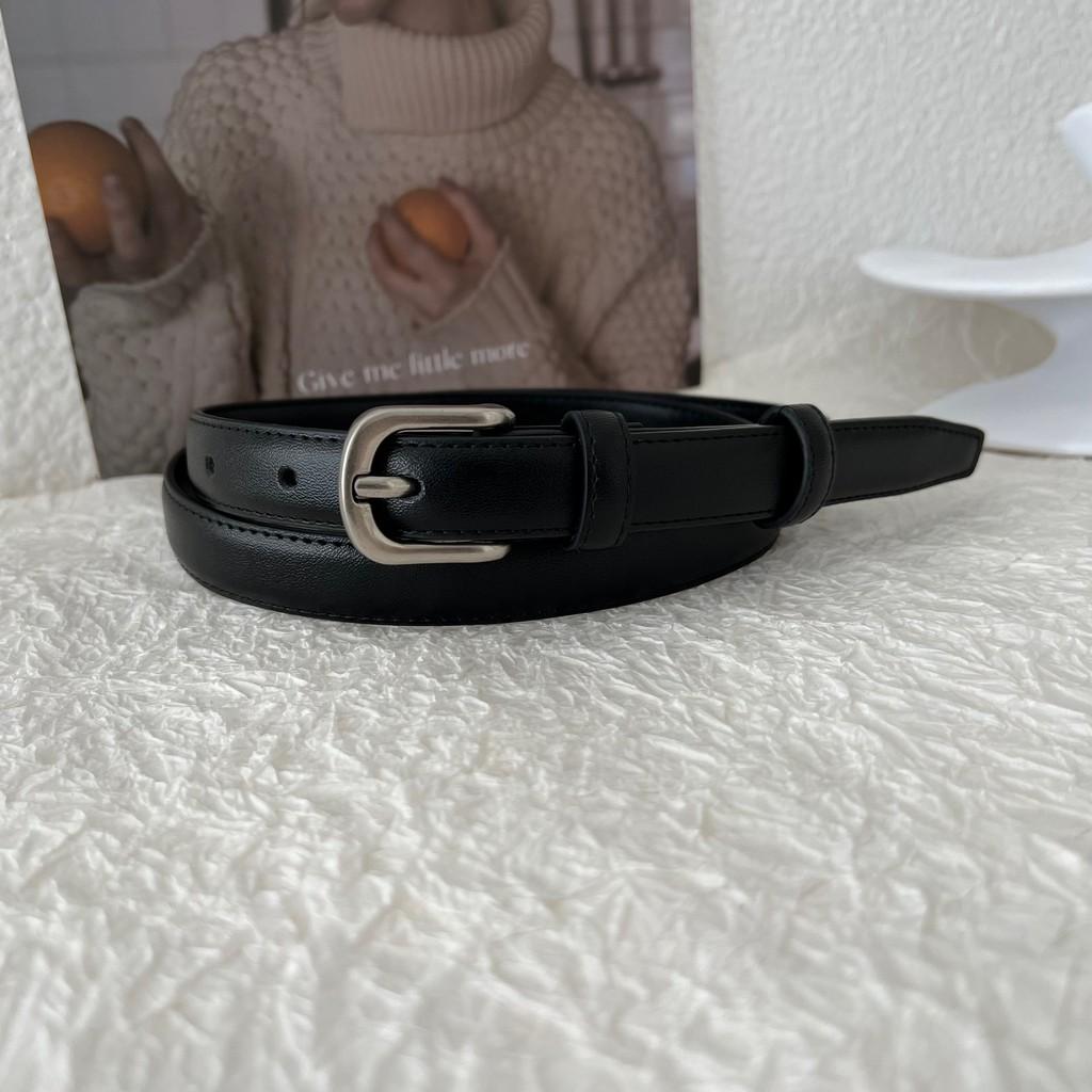 Fashionable Women's Genuine Leather Belt In Classic Retro Style Perfect For Jeans Black And Brown Colors