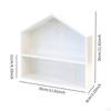 Shadow Box Display Shelf Figure Holder 2 Layer Accessories Rustic Multifunctional Wall Storage Rack