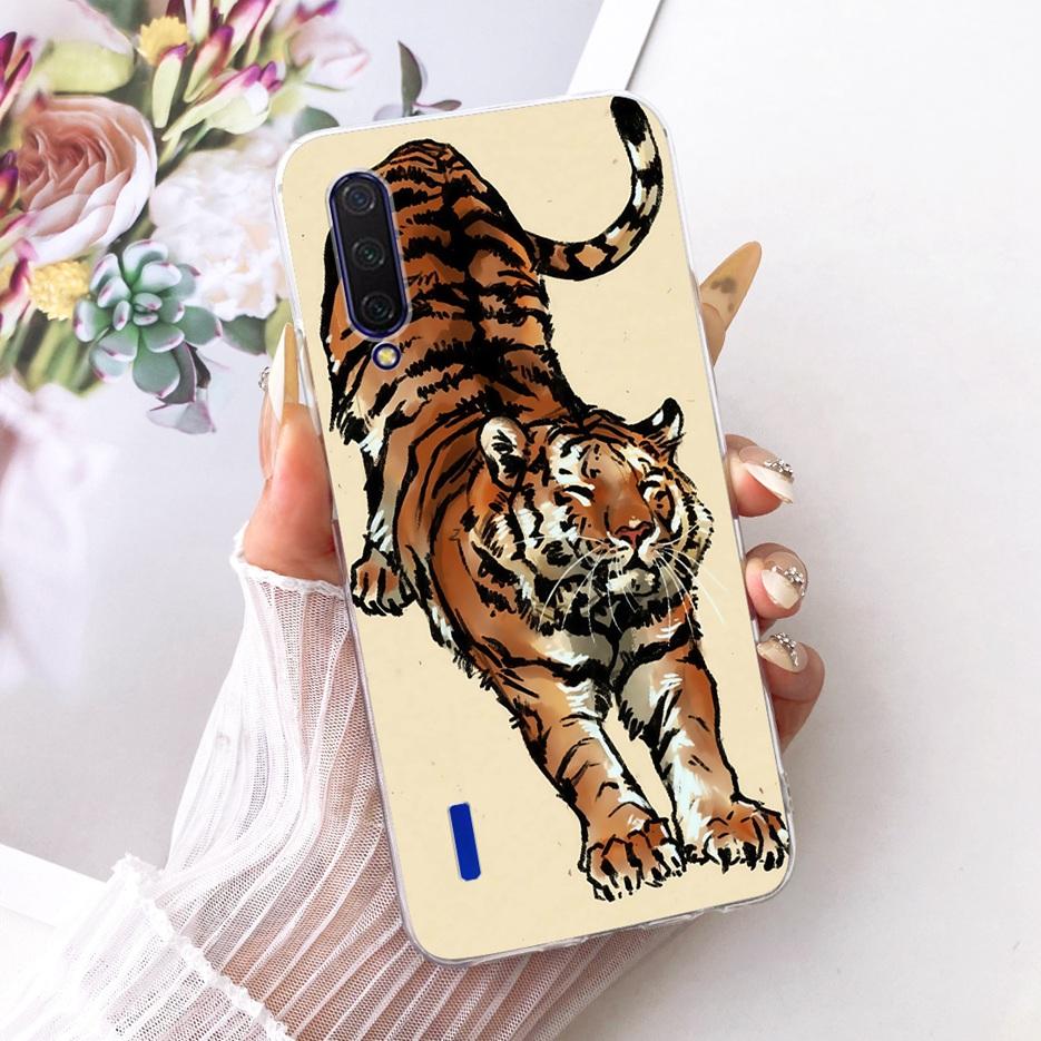 For Xiaomi Mi CC9E Case MiA3 Cute Lion Fashion Painted Cover Soft Slim Phone Case For Xiaomi Mi A3 Lite MiCC9 E Back Cover Coque
