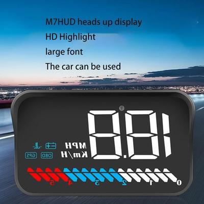 Araba HUD head-up display araba OBD evrensel araba hız ölçer su sıcaklığı yüksek çözünürlüklü süspansiyon projektörü