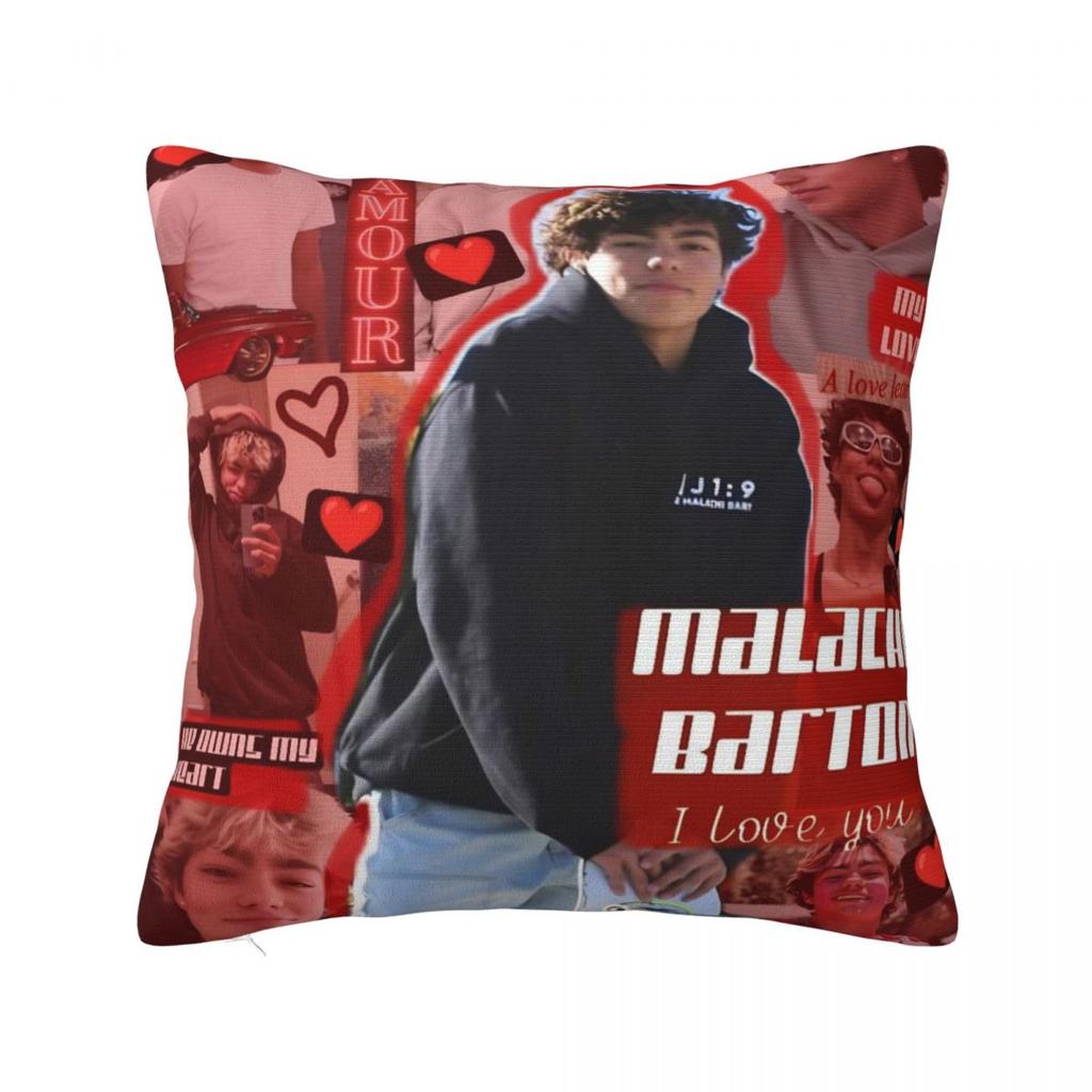 Pillow Cover Malachi Barton American Actor And Singer Photo Pattern Cushion Cover Pillow Case For Chair Sofa Pillowcases