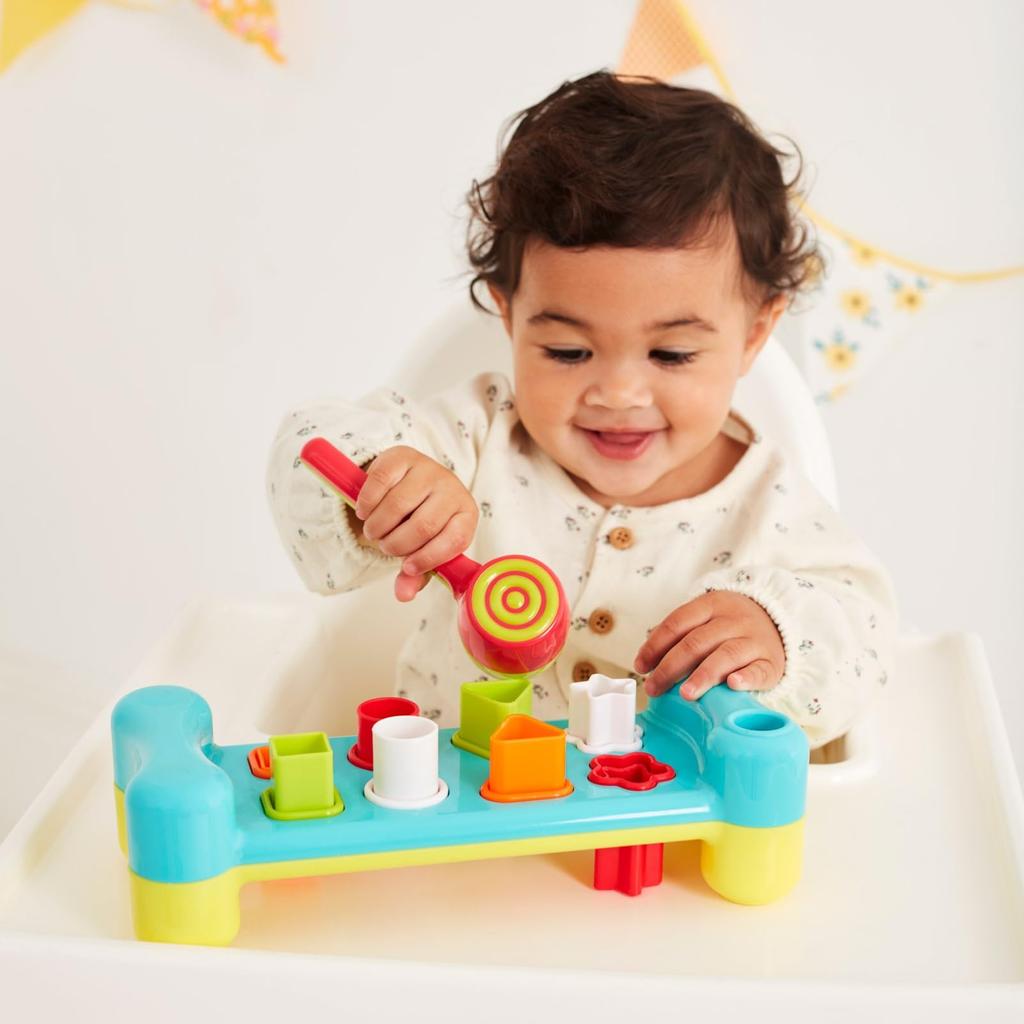 Early Learning Center Hammer Hammer Baby Authentic Shape-Matching Toy, Toy, Hammer, Shape-Matching, Gift, 200052,