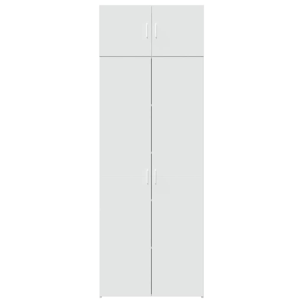 Tall Cabinet White 80 x 42.5 x 225 cm Particleboard