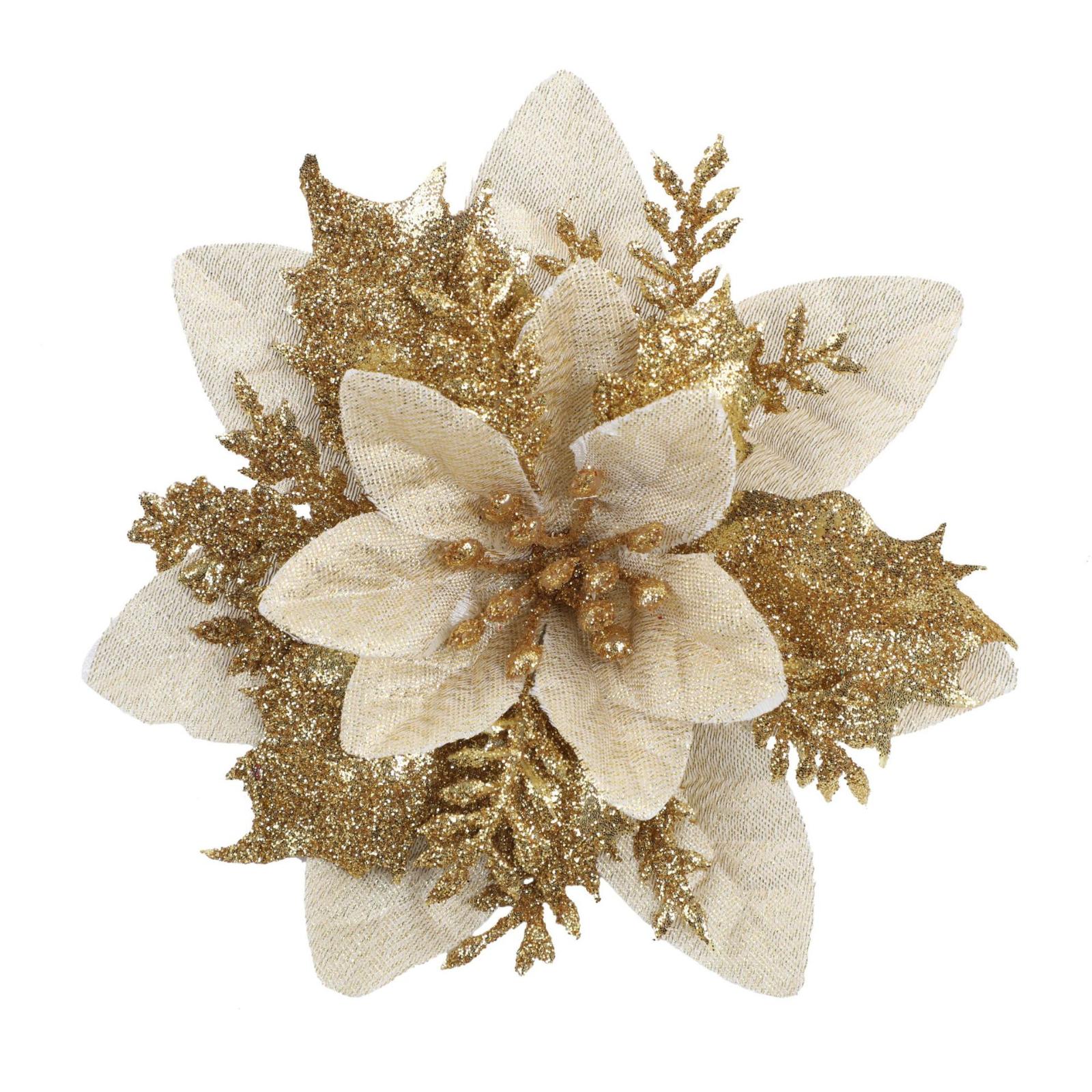 

Christmas Decorations, Wreaths, Christmas Trees, Gold Glitter, Plastic Flowers