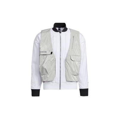 adidas X Transformers Spring Edition Detachable Two-Piece Jacket With Stand Collar Unisex Outerwear Gray HM7467