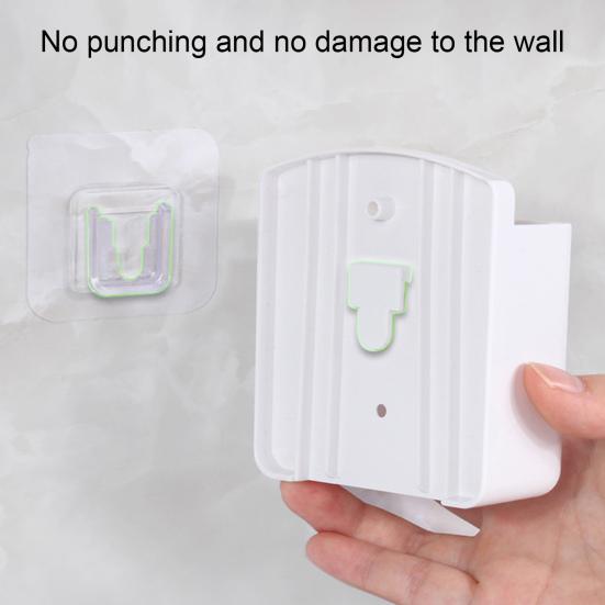 Storage Box Punch-free Bottom Charging Mouth Plastic Self-adhesive Wall-mounted Remote Control Bracket