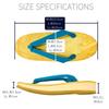 Edoten Geta Sandals, Yellow Tatami, Sponge Sole, Cushioned and Comfortable for Legs and Back, Made In Japan, Women's, Oval, Light Blue Strap, Size LL