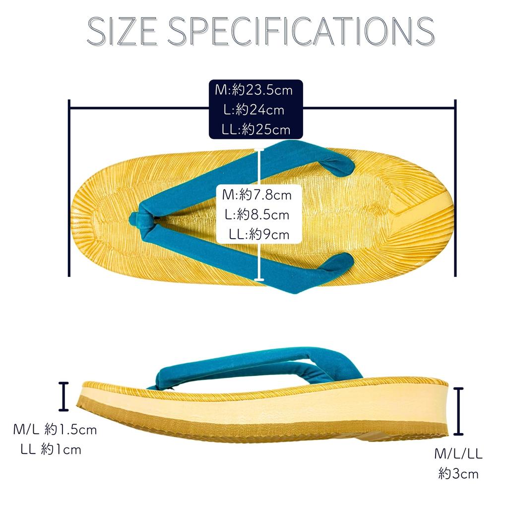 Edoten Geta Sandals, Yellow Tatami, Sponge Sole, Cushioned and Comfortable for Legs and Back, Made In Japan, Women's, Oval, Light Blue Strap, Size LL
