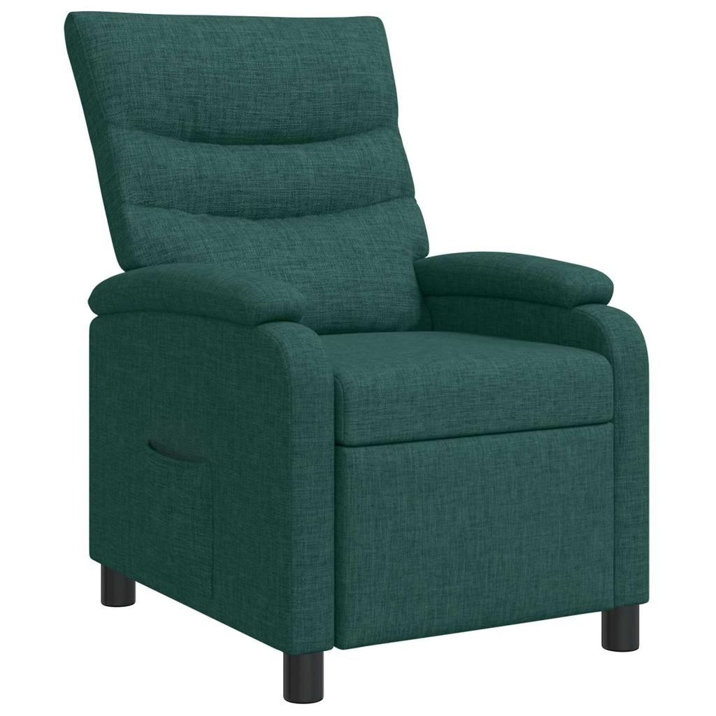 Recliner Dark Green Fabric