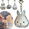 Hair Container Pet Hair Storage Keychain Transparent Rabbit Hair Storage Box  Pet Lover