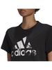 Adidas Short Sleeve Essentials Printed Logo Cotton Short Sleeve QU658 T-Shirt T-Shirt Women's Black/White (HD9328) J/L