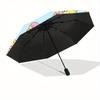 1pc Winnie-the-Pooh Automatic Folding Umbrella - Portable Foldable Design with 8 Ribs, Durable Plastic & Iron Frame,  Sturdy Ribsy250725013