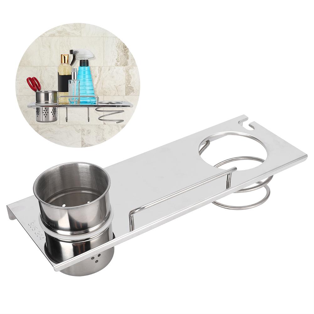 Nástěnný úložný organizér na fén Stojan Držák Věšák na koupelnu Salon Kadeřnický nástroj