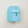 Vintage Metal Mailbox Display WallMounted Lockable Lid Decorative Post Box for Event