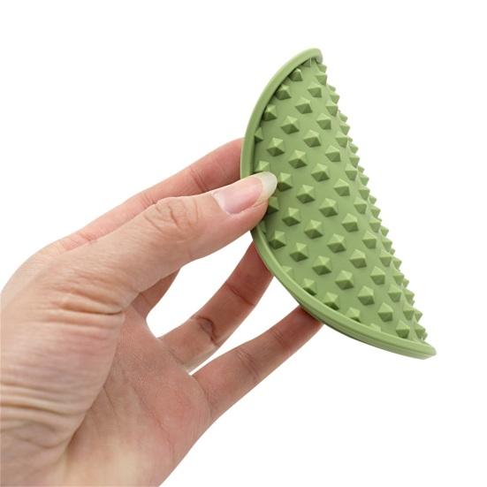 6Pcs Drink Coasters with Food Holder Anti-scald Round Sturdy Lightweight Non-slip Grade Pure Silicone