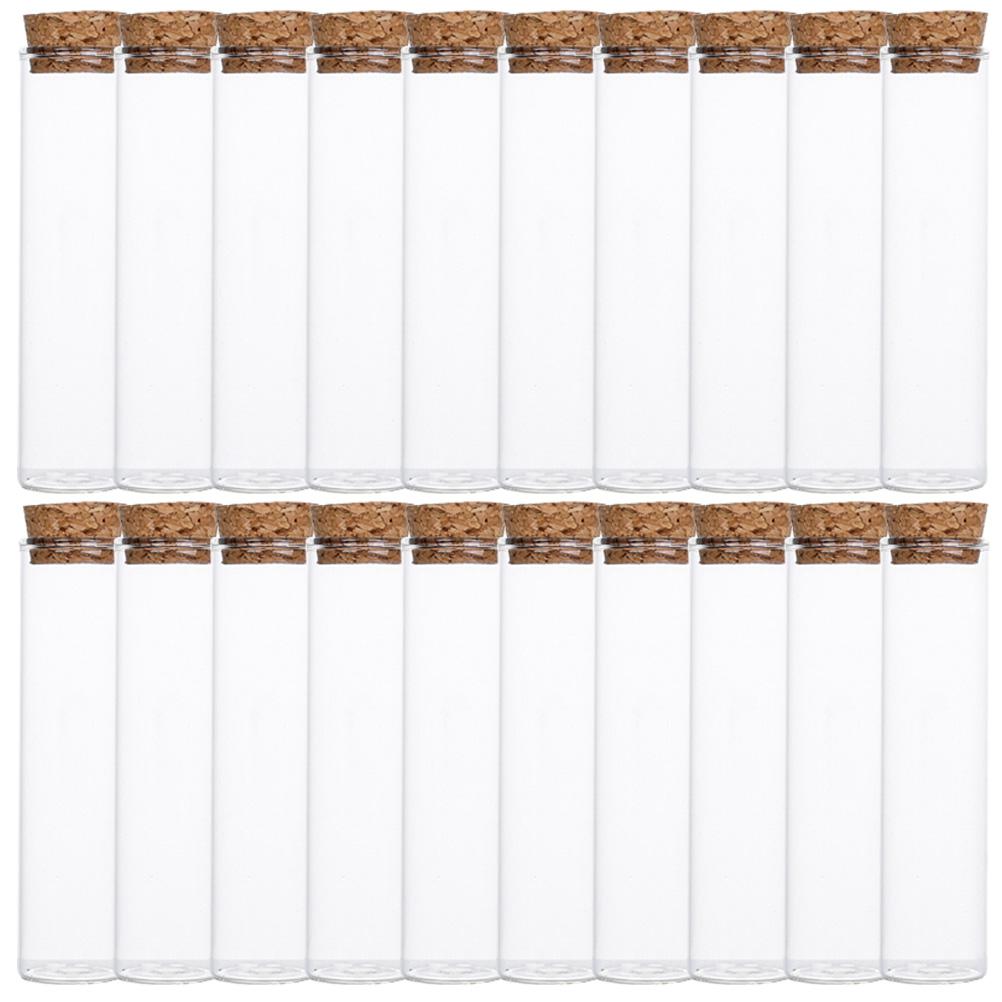 

20 Pcs Wishing Bottle Glass Bottles With Cork Sample Bottle Empty Storage Specimen Display Matches Bottle Home Decor