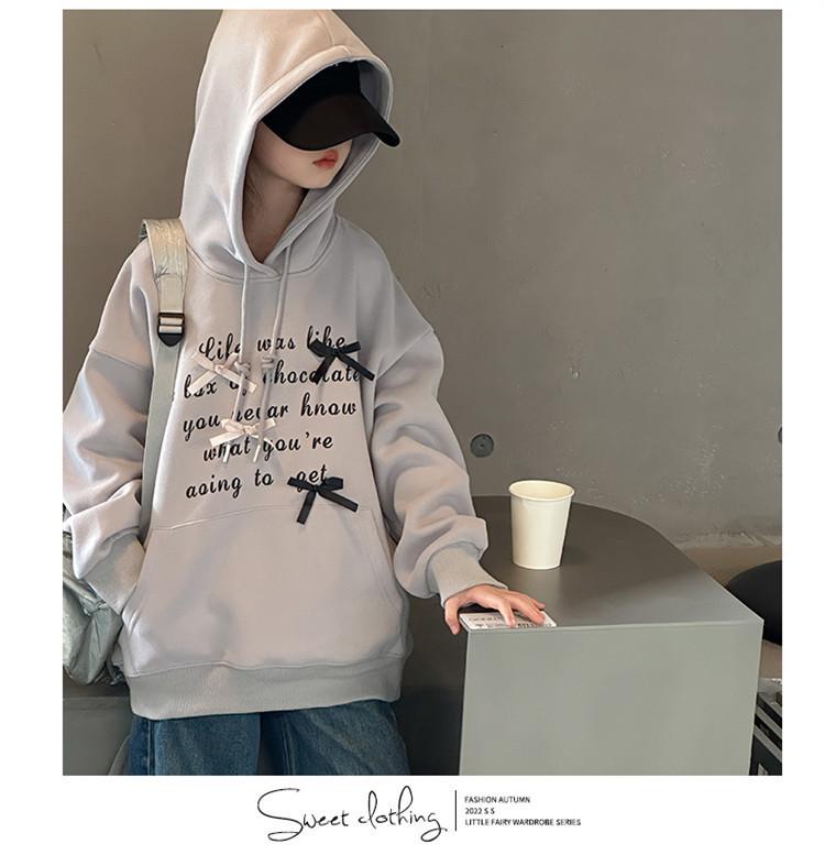 Mädchen Sweatshirt mit Kapuze im koreanischen Stil - 2025 Frühling/Herbst Mode Pullover für ältere Kinder