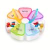 Cute 7-Day Pill Organizer with Large Compartments – Transparent Daily Medication Box for Travel, Pill Storage