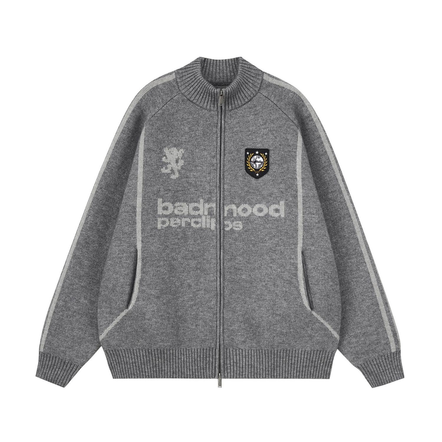 PCLP Retro Men s High Neck Zipper Cardigan Sweater - Loose Fit AutumnWinter Knitwear M серый 2790₽