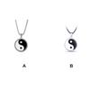 Necklace Compass Titanium Steel Tai Chi Amulet Engraved Link Present Steels Pendant Wide Row Jewelry Stainless Circle Cool