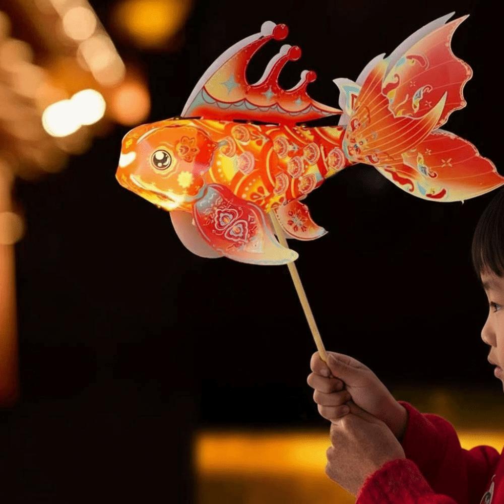 Bright LED Luminous Fish Light Portable Handheld Koi Ornament  Chinese New Year
