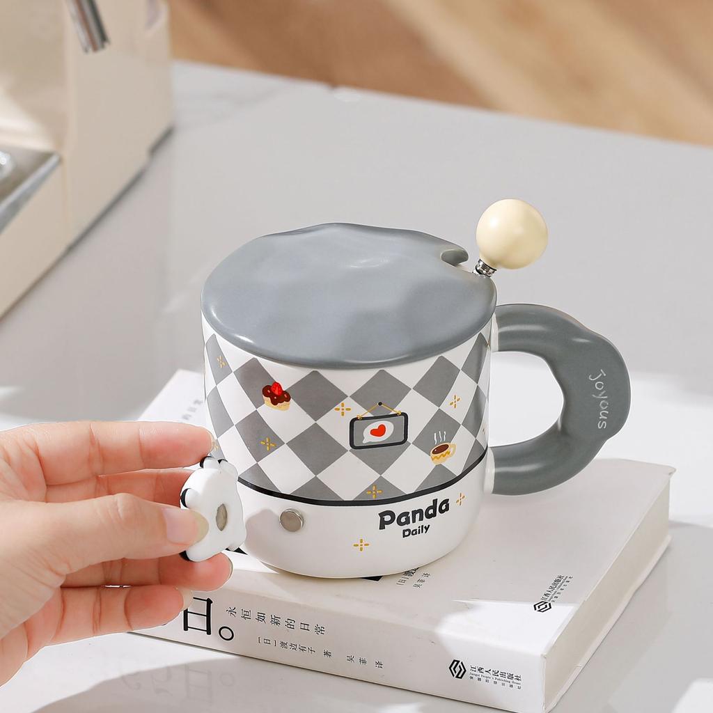 Creative DIY Mug Couple Water Cup Coffee Cup High Precision Ceramic Cup Souvenir Cute Animal Cup