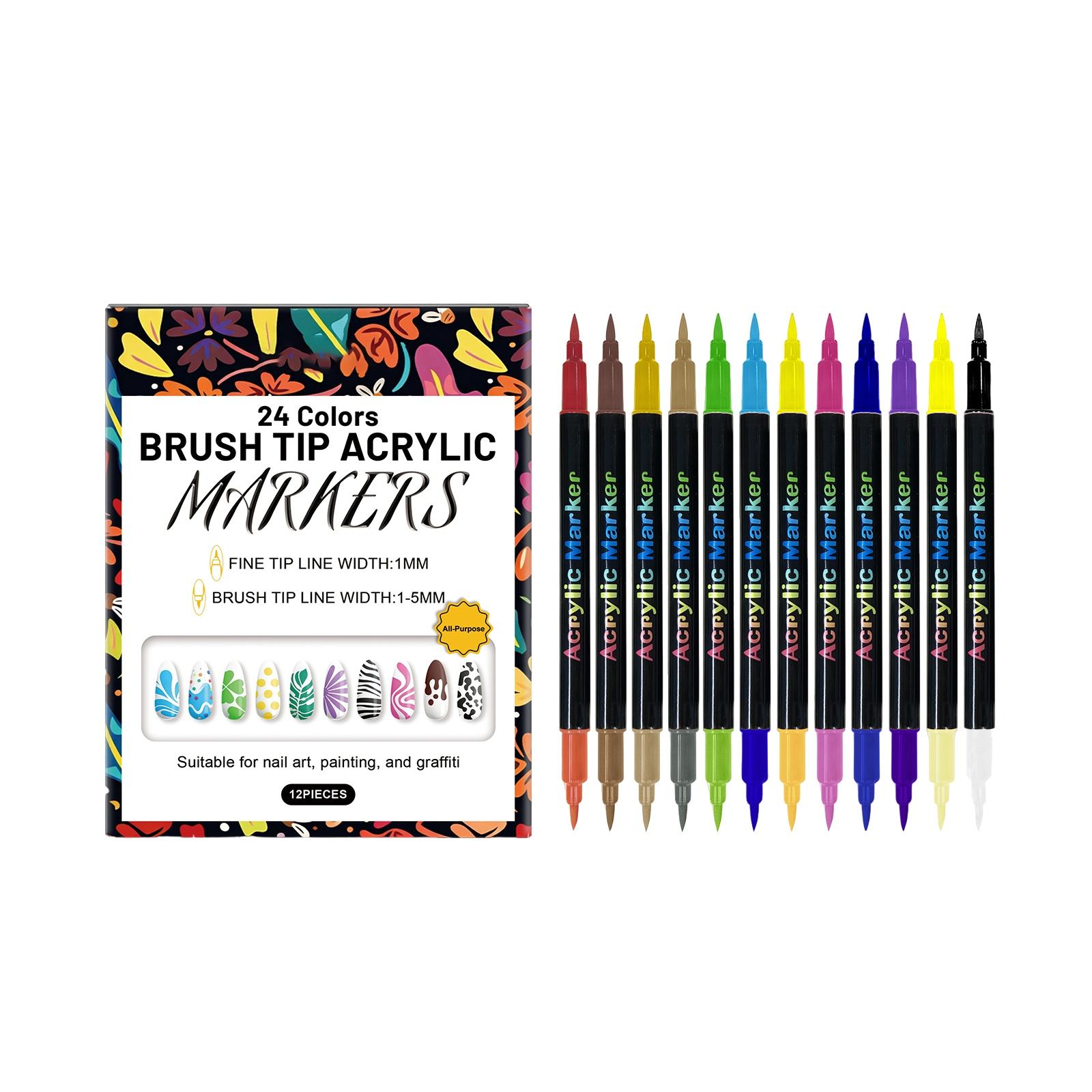 

DIY Ручка для нігтів, Малювання та Графіті, Високоглянцева Обвідна Ручка для Нігтів, Набір Акрилових Ручок, Кольорова Фарба та Ручка для Нігтів, 30 мл One Size білий