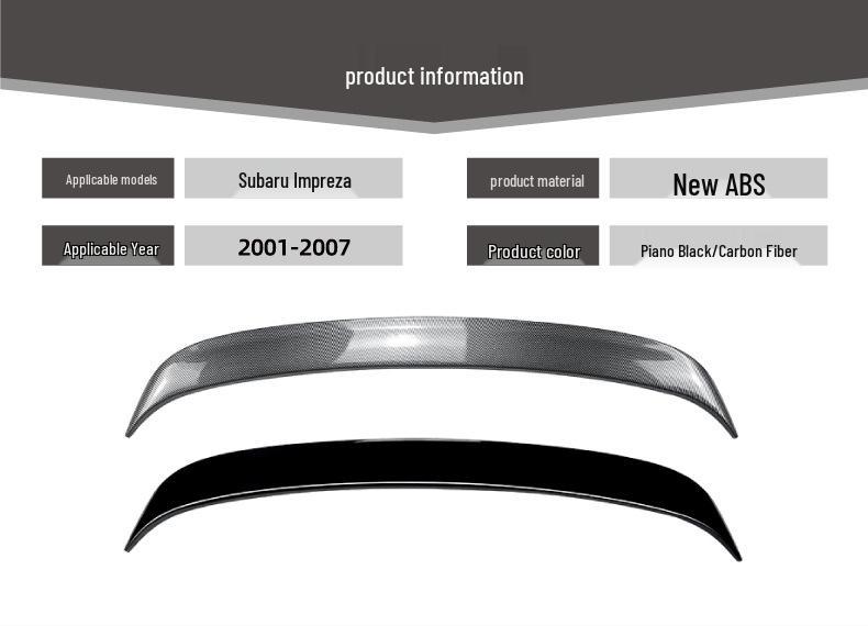 Subaru Impreza WRX Wagon 2001-2007 Rear Spoiler Deflector