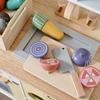 2024 Wooden Fruit & Veggie Cut-Cut Playset - Mini Kitchen Role-Playing Toy