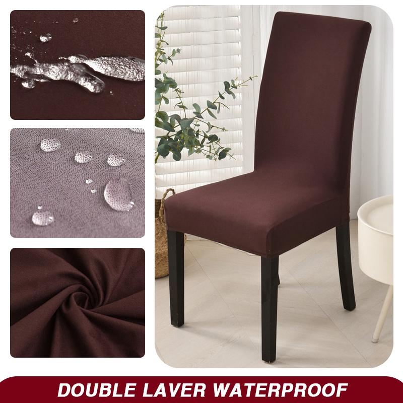 Wodoodporny Pokrowiec na Krzesło Jadalniane Rozciągliwy Pokrowiec na Krzesło Zdejmowany Zmywalny Ochraniacz na Krzesło do Domu, Restauracji, Kuchni, Bankietu
