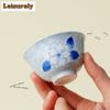 1pc/lot Hand-painted Butterfly Flower Teacup Antique Tea Bowl Beautiful Tea Cup Tea-tasting Meditation Cup Jianzhan Cups 81ml