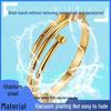 Elegante Bracciale in Acciaio Titanio Placcato Oro per Donna - Raffinato Design Europeo e Americano