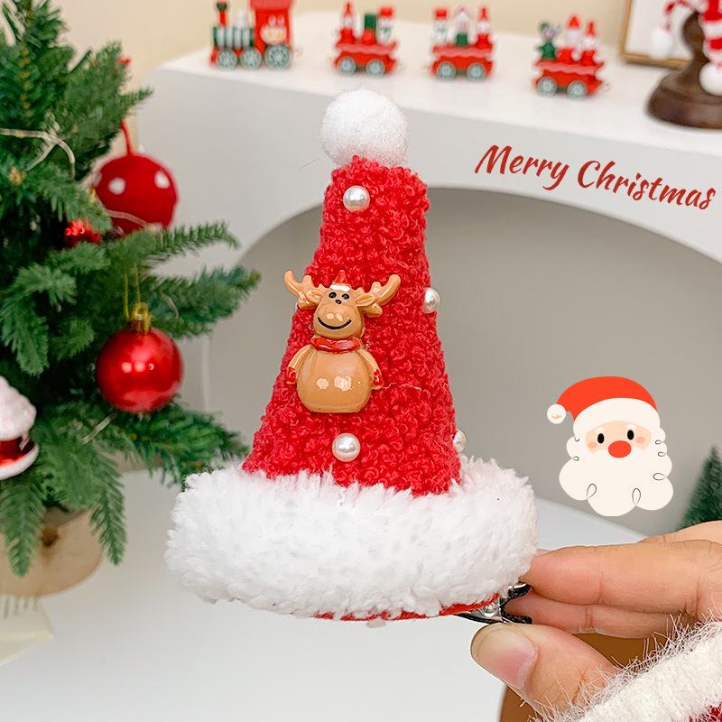 Christmas Red Bear Headband for Girls - Comfortable Party Accessory and Princess Decoration