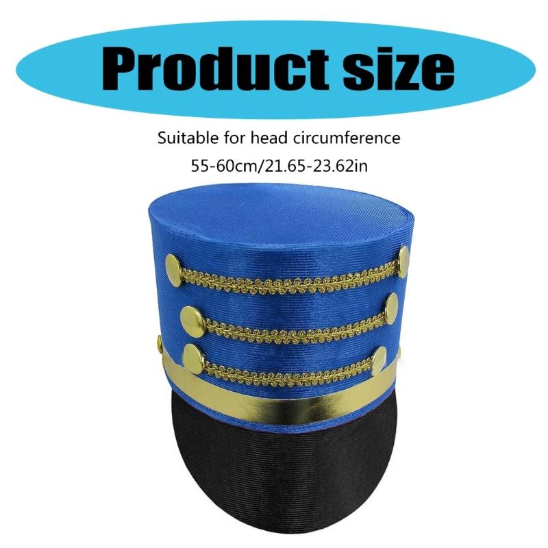 Nutcrackers Soldier Tall Hat Stage Performances Hat Warm Comfortable Hat for Holiday Celebrations