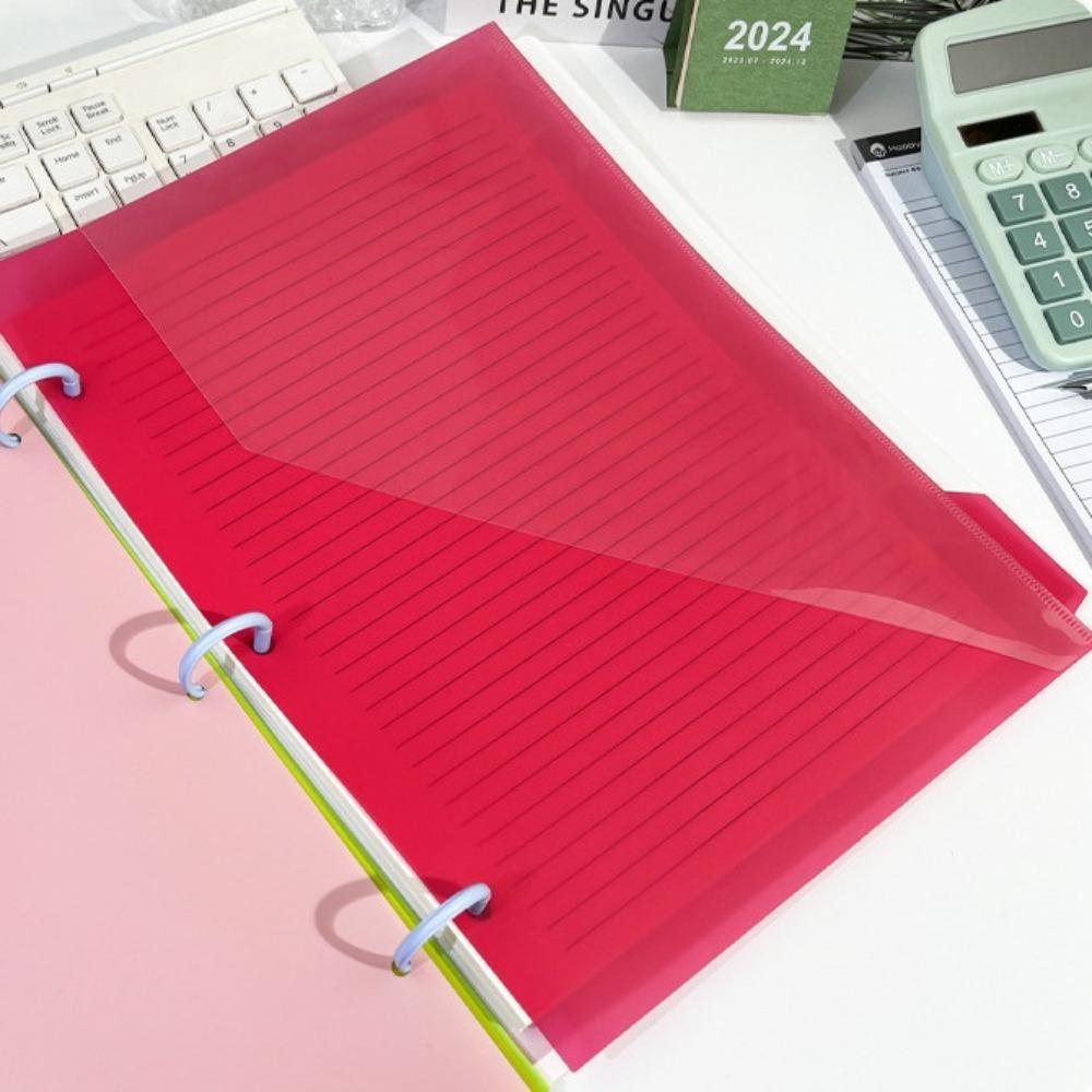5Pcs Colored Labels Index Page Folders Document Organizer Binder Sheet Protectors  Notebook Index