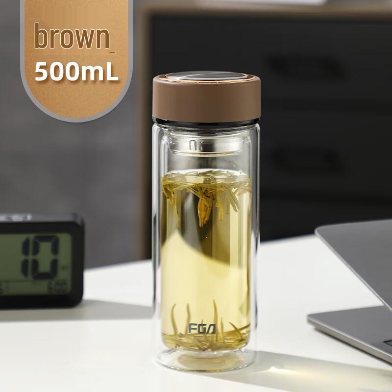 Fuguang Double-Layer Borosilicate Glass Mug