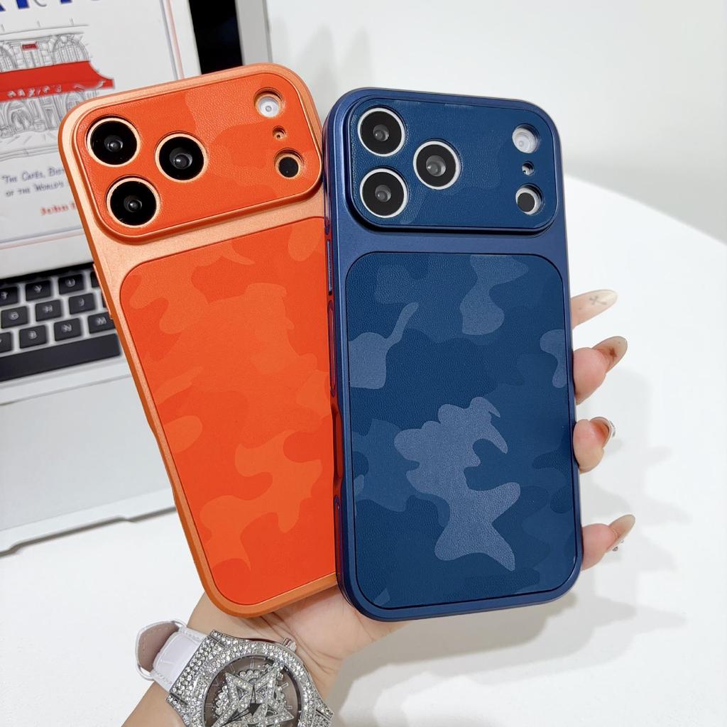 Anti-Slip Full Coverage Leather Texture Phone Case for iPhone 17 Pro Max, Compatible with 16 Pro Max
